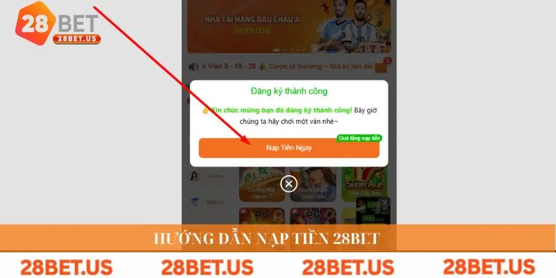 Hướng dẫn nạp tiền 28BET
